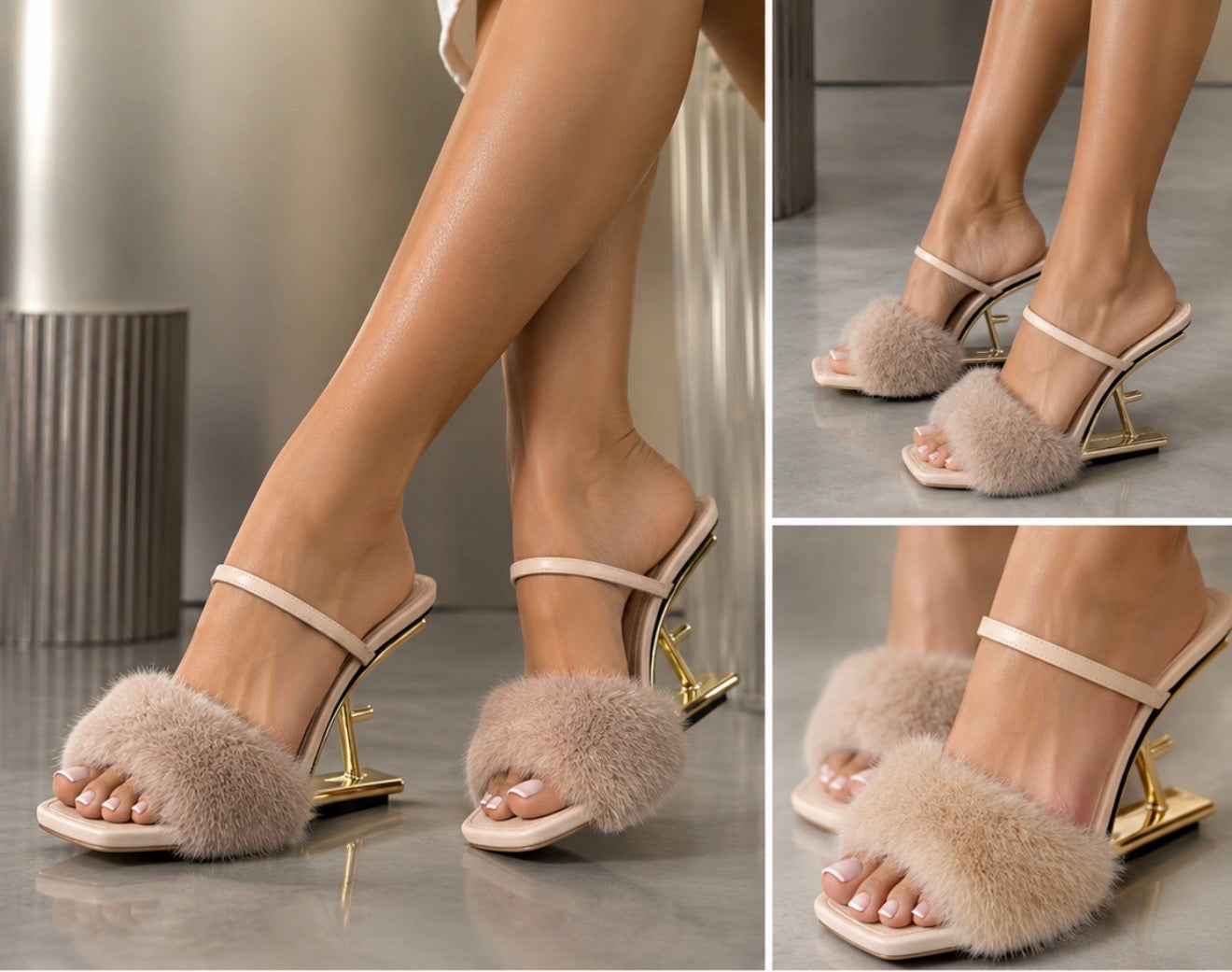 Champagne Ladder Heel