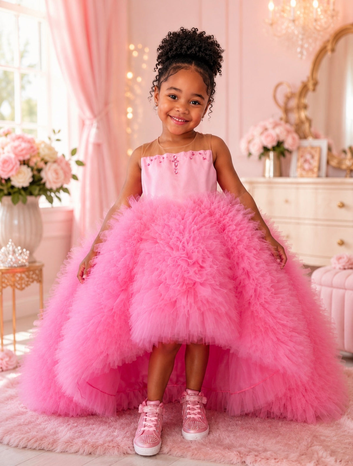 Pom Pom Illusion Dress