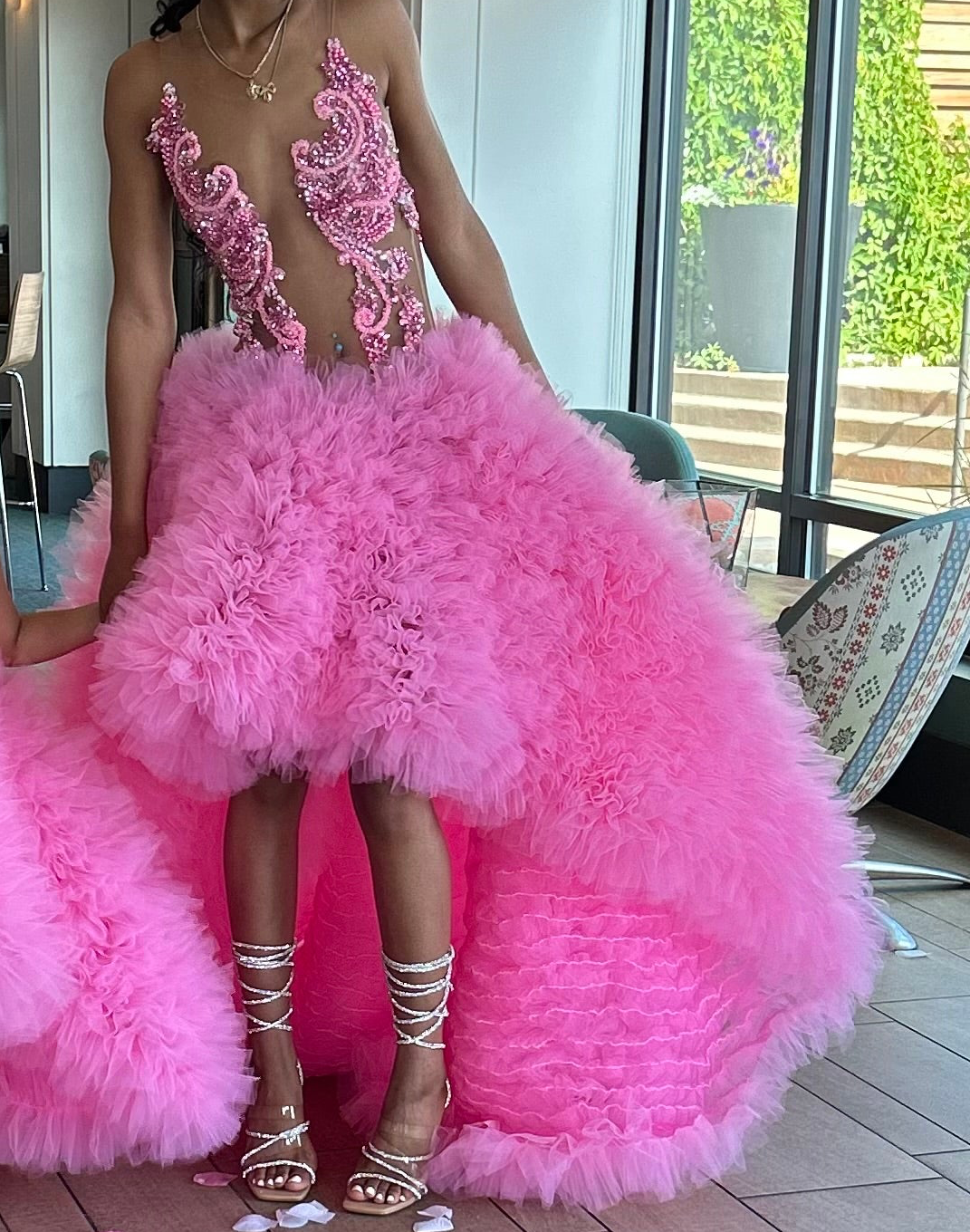 Pink Tink HiLow Gown