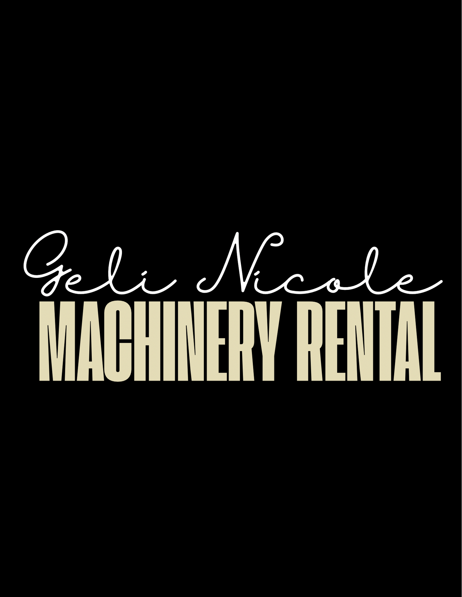 Machinery Rental