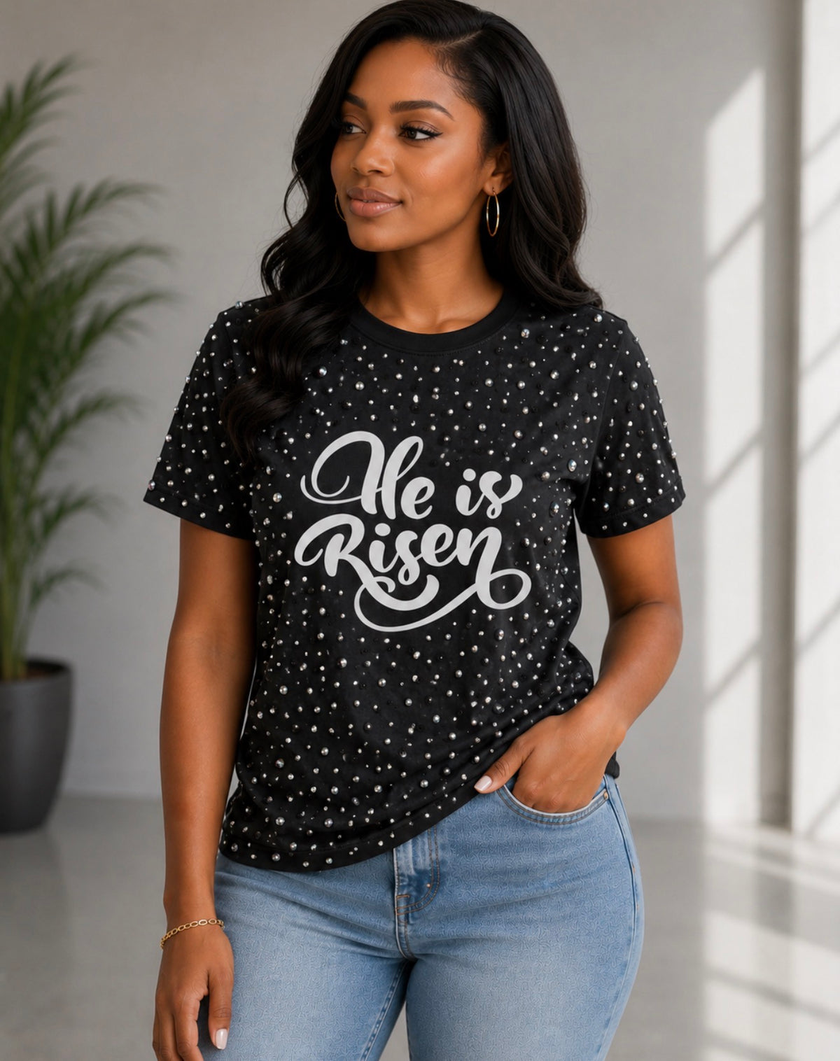 Risen Rhinestoned Tee