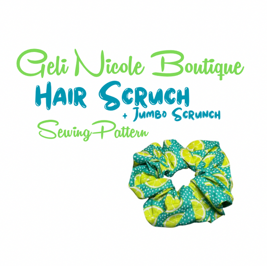 Hair Scrunch Sewing Pattern