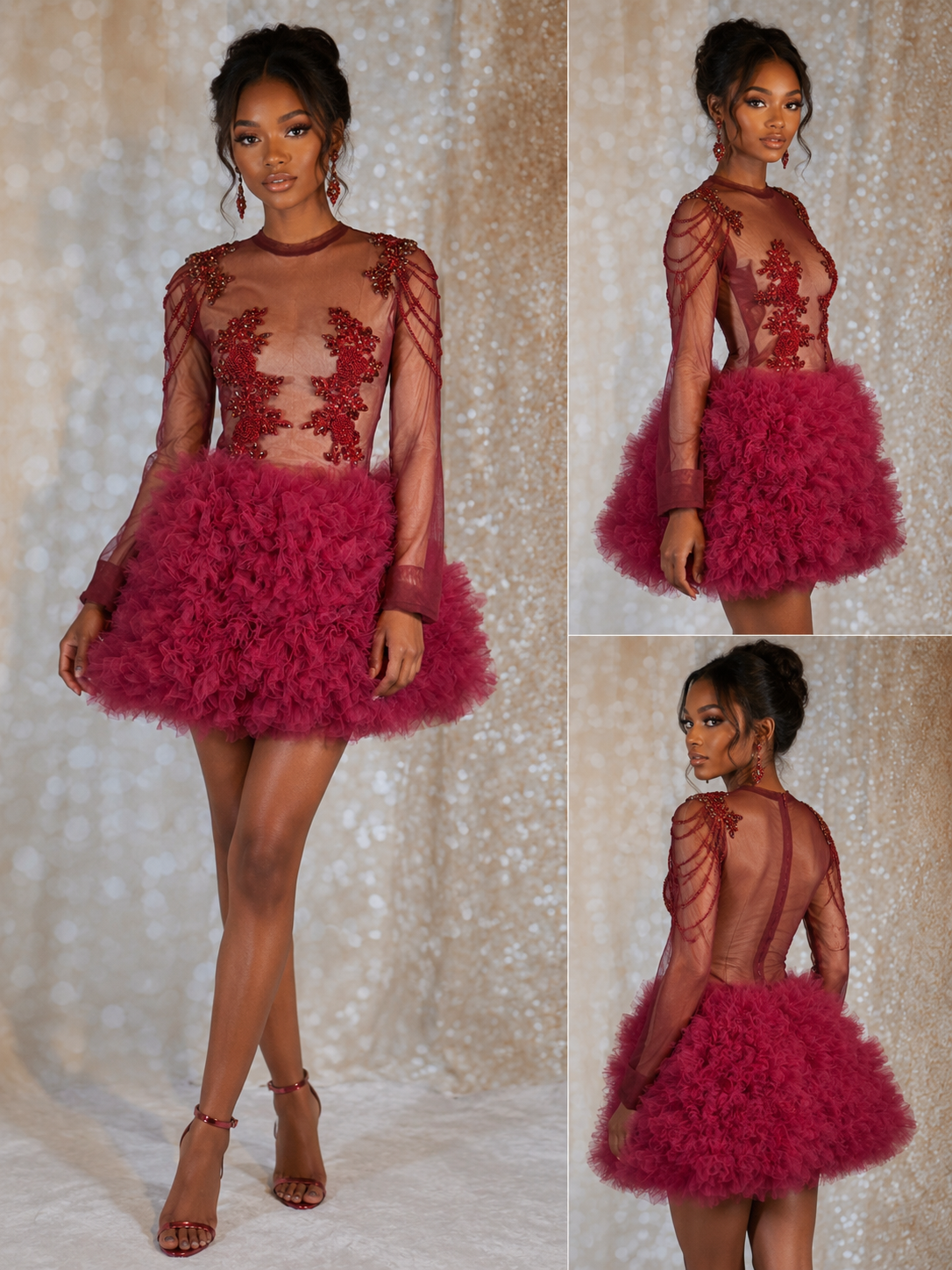 Fine Wine Tutu Mini Gown