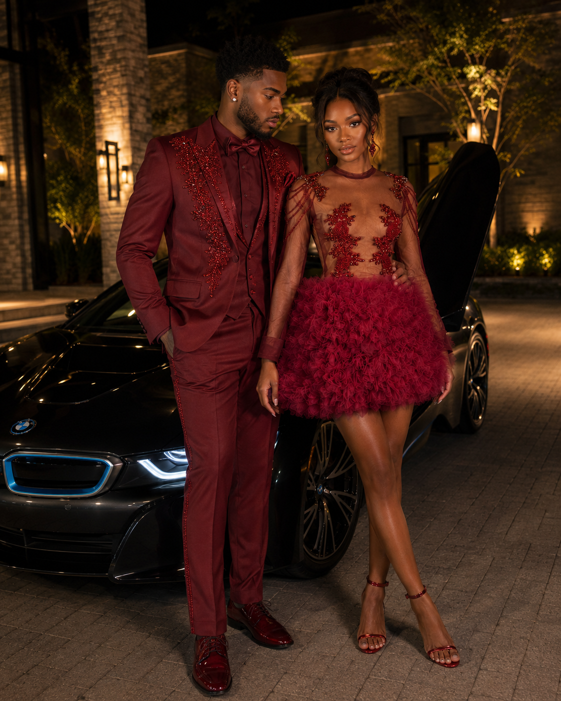 Fine Wine Tutu Mini Gown