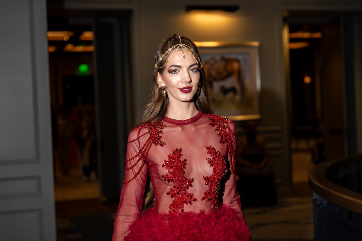 Fine Wine Tutu Mini Gown