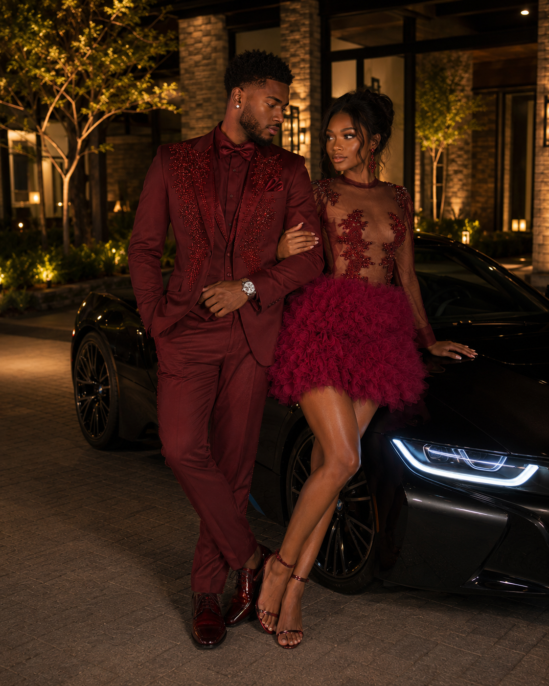 Fine Wine Tutu Mini Gown