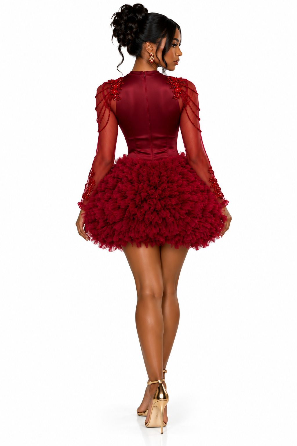 Fine Wine Tutu Mini Gown