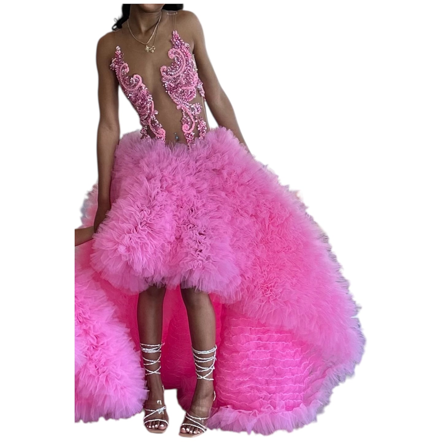 Pink Tink HiLow Gown