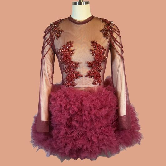 Fine Wine Tutu Gown