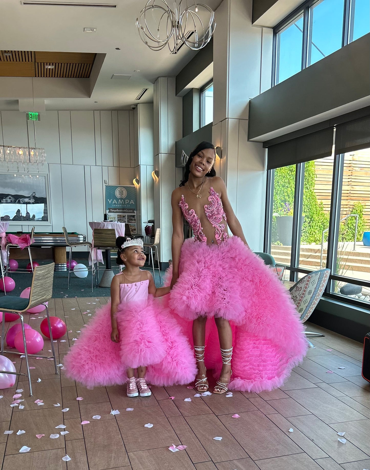 Pink Tink HiLow Gown