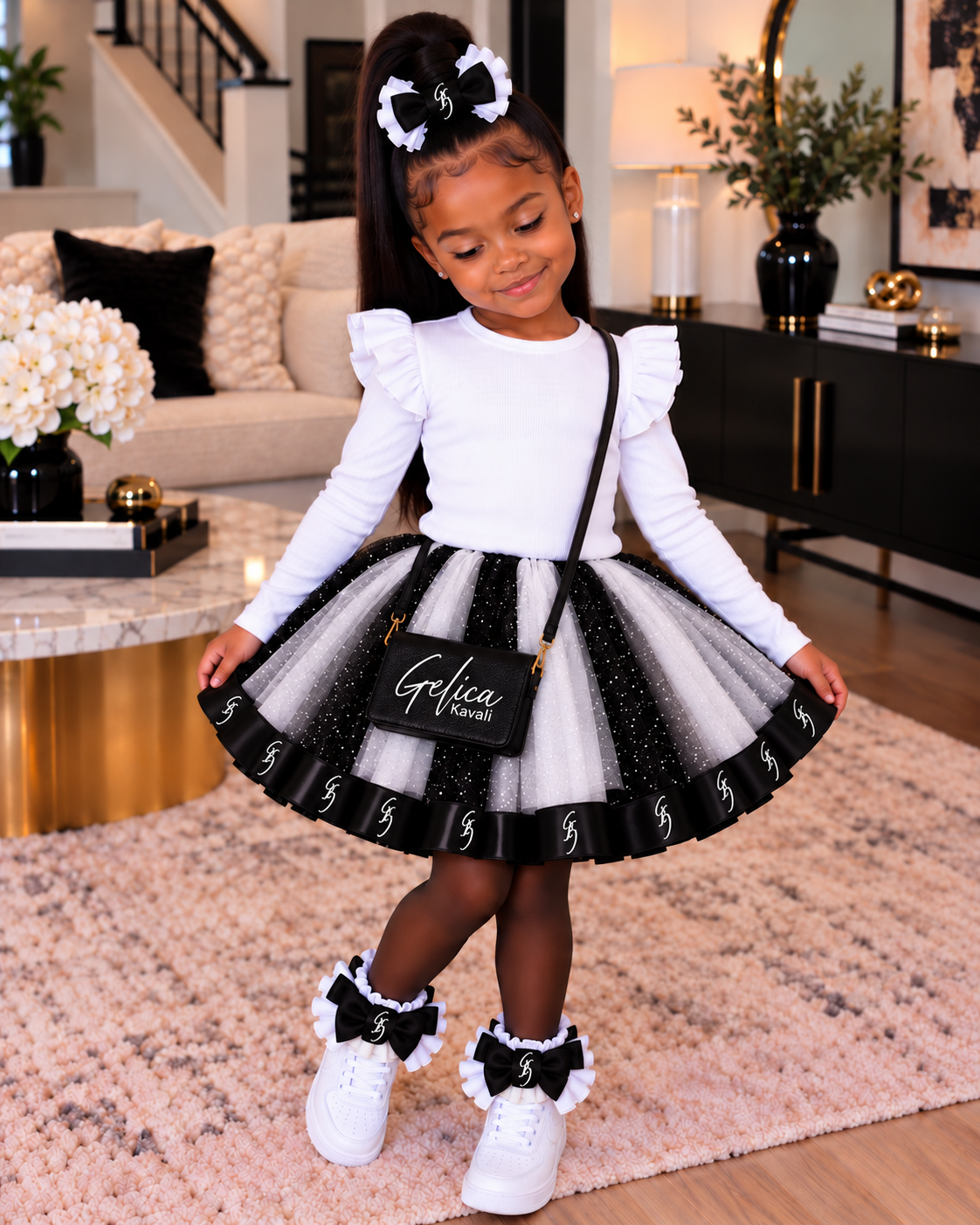 Luxuri Tutu Set B&W