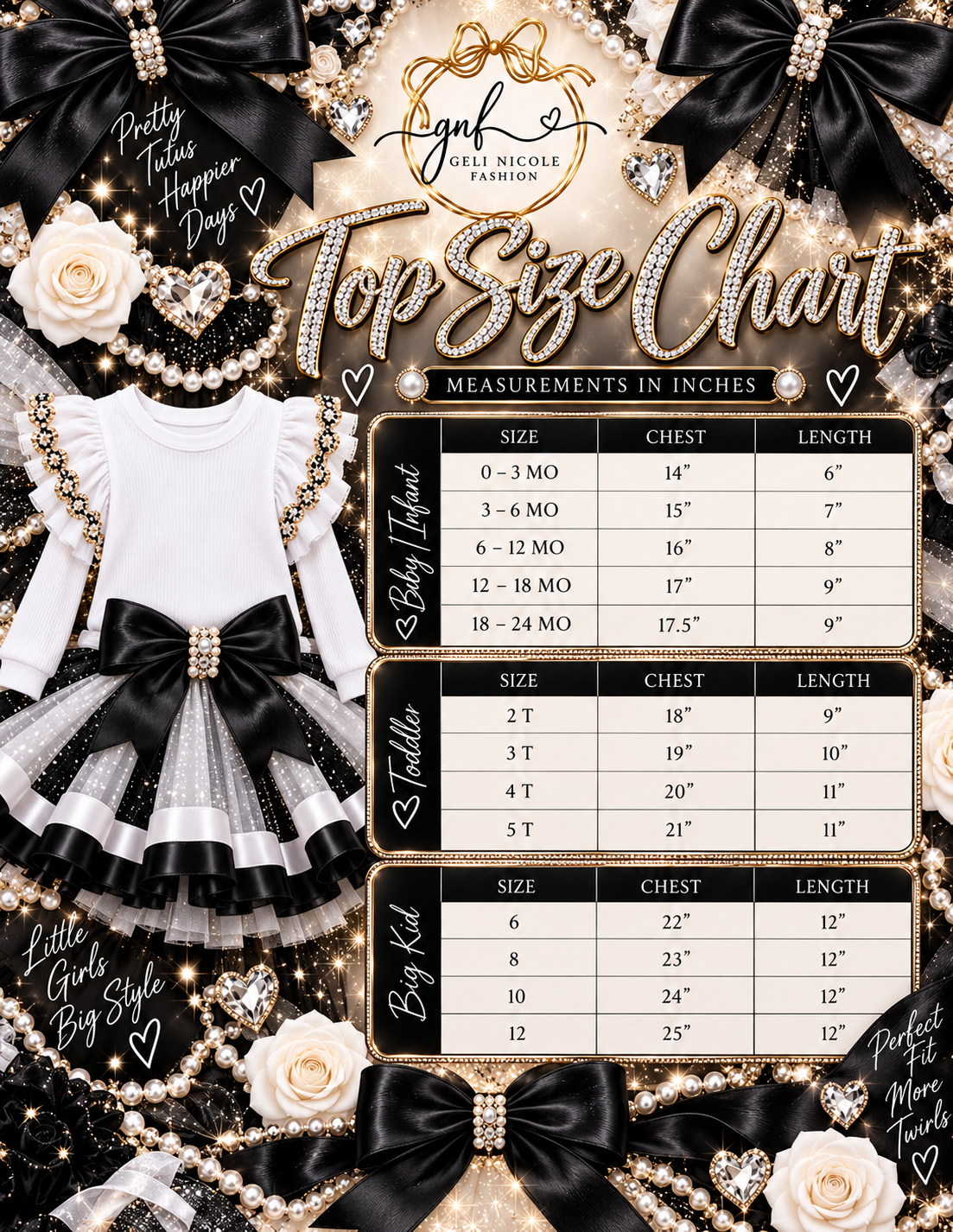 Luxuri Tutu Set B&W